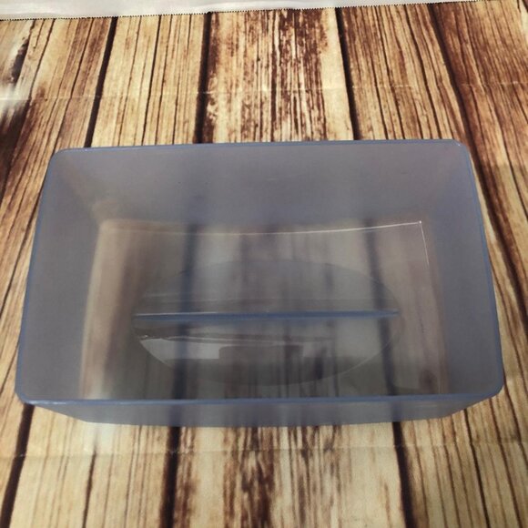 Tupperware Impressions Large Butter Cheese Keeper Bottom/Lid Sheer Blue 3672A-3 - Picture 7 of 14